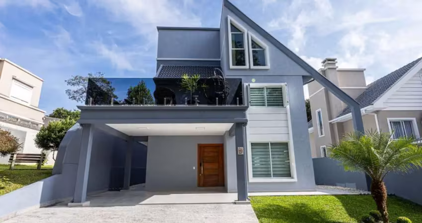 Lar perfeito, casa não geminada em cond. fechado em santa felicidade, 3 dormitórios sendo 2 suítes, espaço gourmet, ático charmoso $2.3500.000,00