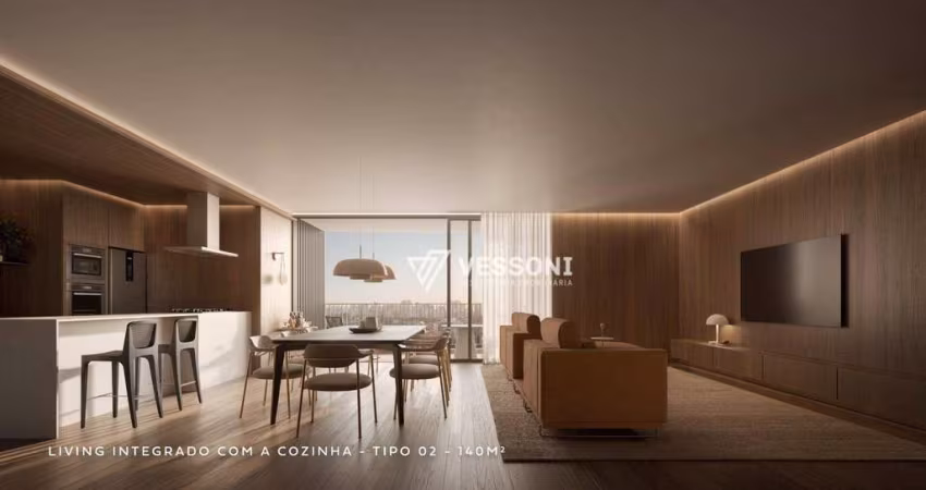 Apartamento com 3 Suítes, 7° andar, Face Norte, 140m², Água Verde