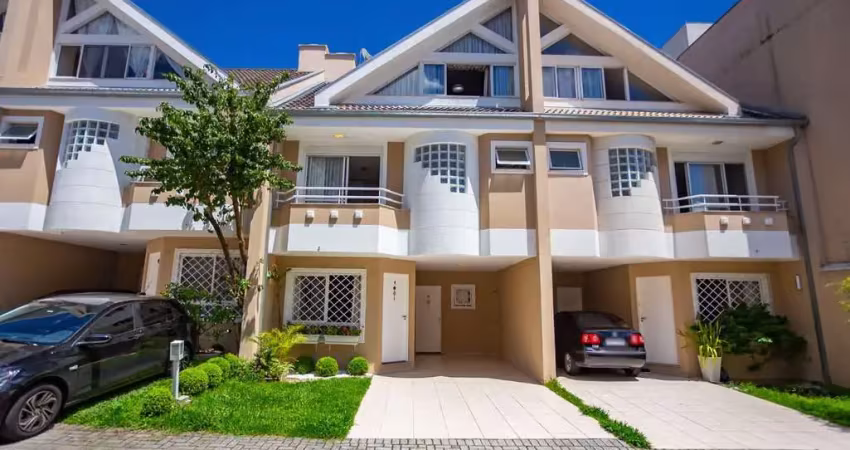 Sobrado mobiliado em condomínio | 4 dormitórios | 200 m² | à venda por r$ 1.230.000 - água verde - curitiba/pr