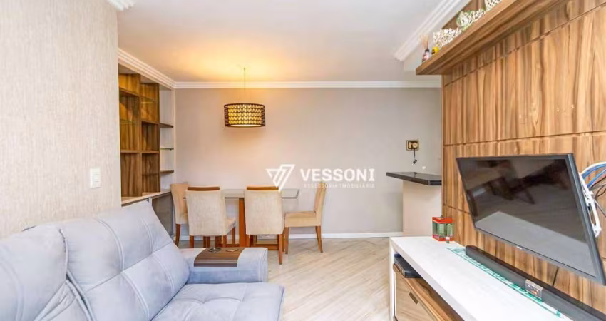 Apartamento com 2 Quartos | Semi mobiliado | Sacada com Churrasqueira | 53 m² | à venda por R$ 280.000 - Weissópolis - Pinhais/PR