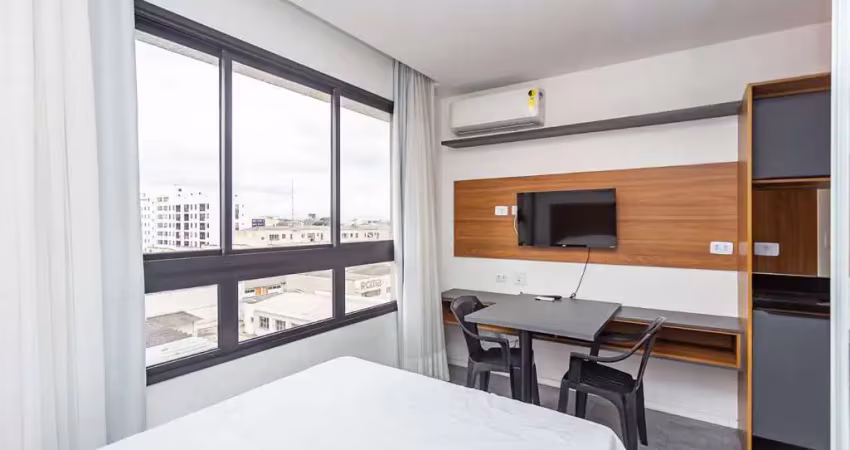 Studio com 1 dormitório para alugar, 18 m² por r$ 2.300/mês - rebouças - curitiba/pr