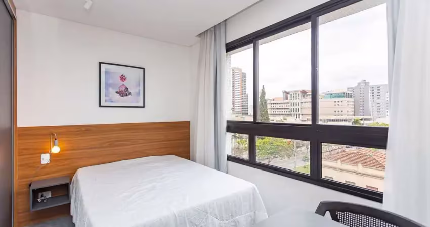 Studio com 1 dormitório para alugar, 18 m² por r$ 2.250/mês - rebouças - curitiba/pr