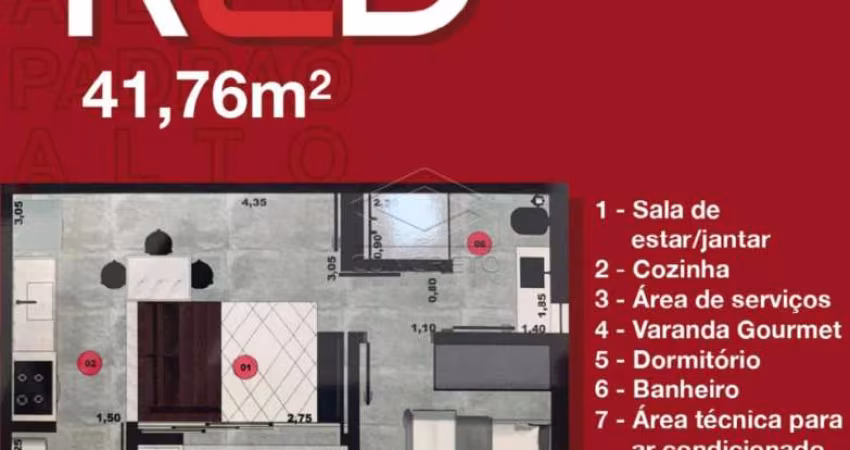 Apartamento Red - 01 dormitório
