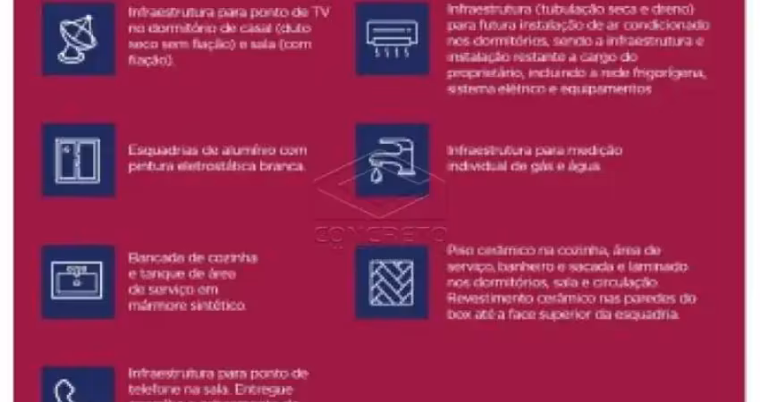 Apartamento com 2 quartos à venda no Jardim Contorno, Bauru 