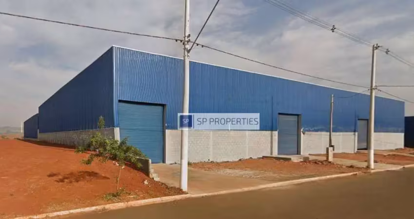 Galpão para alugar, 1700 m² por r$ 21.200,00/mês - distrito industrial - leme/sp