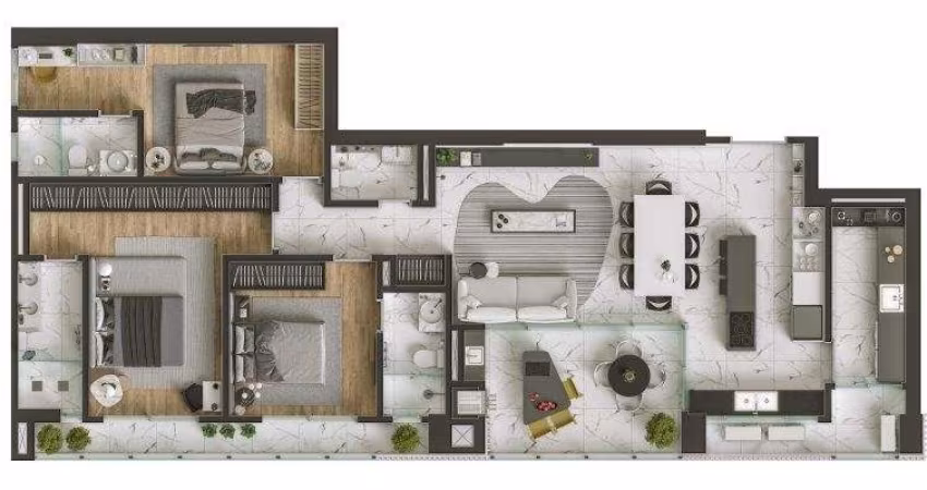 APARTAMENTO no AMÉRICA com 3 quartos para VENDA, 143 m²