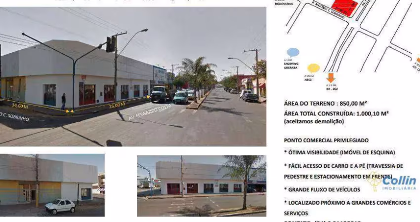Ponto à venda, 1000 m² por r$ 1.900.000,00 - são benedito - uberaba/mg