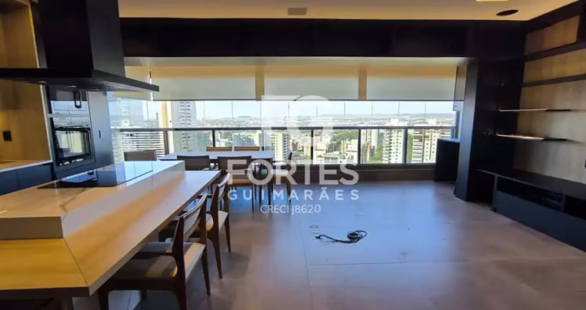 Apartamento conjugado duplo 103m² todo personalizado e com automação, 2 quartos sendo 1 suíte, com armários e ares condicionados, no condomínio le monde parc, próximo do ribeirão shopping e hospital u