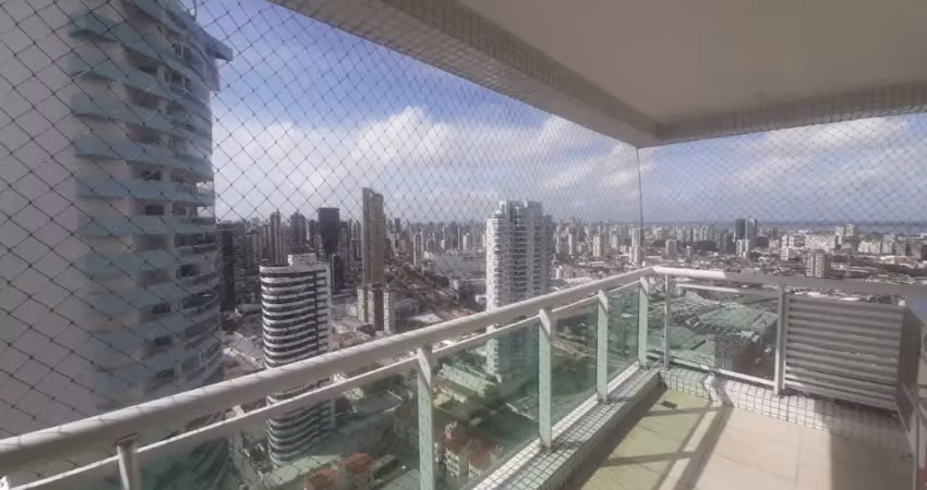 Loft mobiliado em andar altíssimo, com vista deslumbrante e parcial para a baía. apartamento de alto padrão, equipado com móveis, eletrodomésticos e utensílios novos e de qualidade