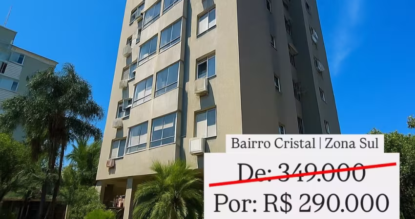 Belíssimo apartamento semi mobiliado | 02 dormitórios | 01 vaga | Infraestrutura | Bairro  Cristal | Zona Sul de Porto Alegre.