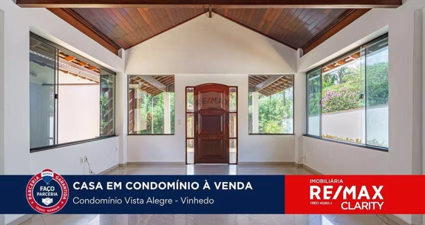 CASA TÉRREA DE CONDOMÍNIO PARA VENDA - CONDOMÍNIO VISTA ALEGRE SEDE - VINHEDO - SP