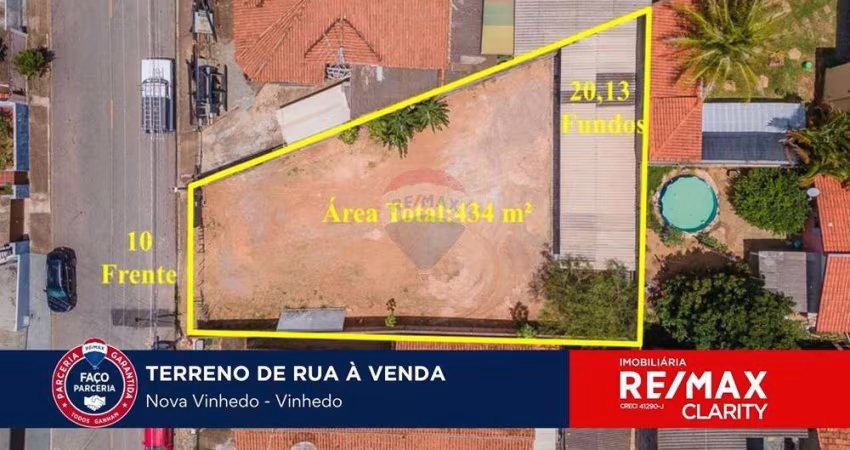 TERRENO PLANO RESIDÊNCIAL OU COMÉRCIAL PARA VENDA - NOVA VINHEDO - VINHEDO - SP