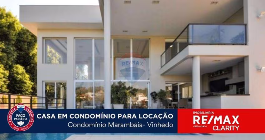 Casa para locação,680 m²,  Condomínio Marambaia, Vinhedo-SP com 4 Quartos e 6 banheiros para Alugar, 680 m² por R$ 25.000/Mês
