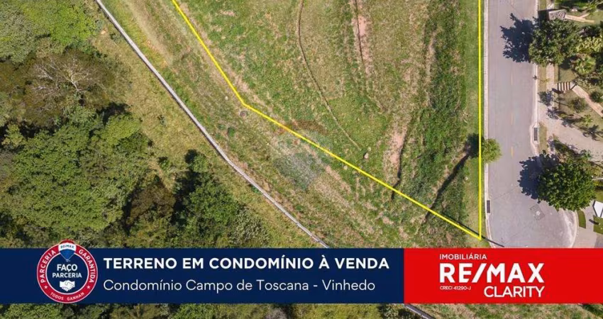 Terreno a venda no Condomínio Campo de Toscana, Vinhedo-SP