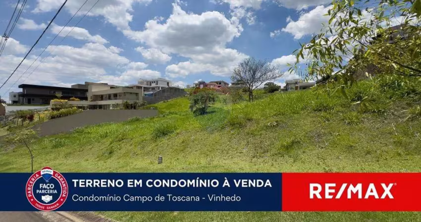 Terreno em vinhedo no condomínio campo de toscana 1.600 m2