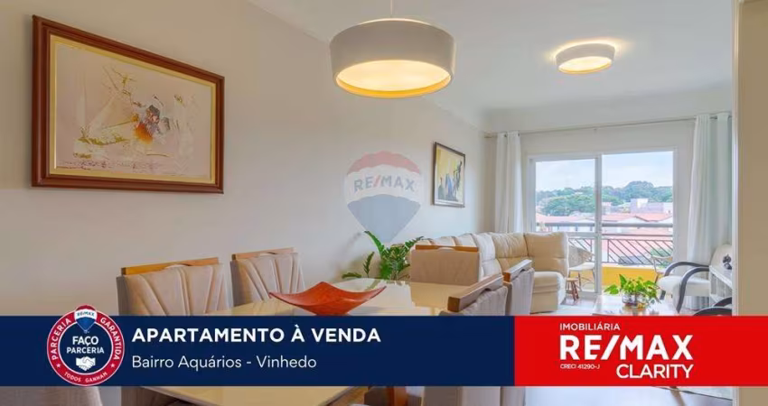 Apartamento reformado com 108 metros no Aquarios em Vinhedo com 3 quartos e vista incrivel.