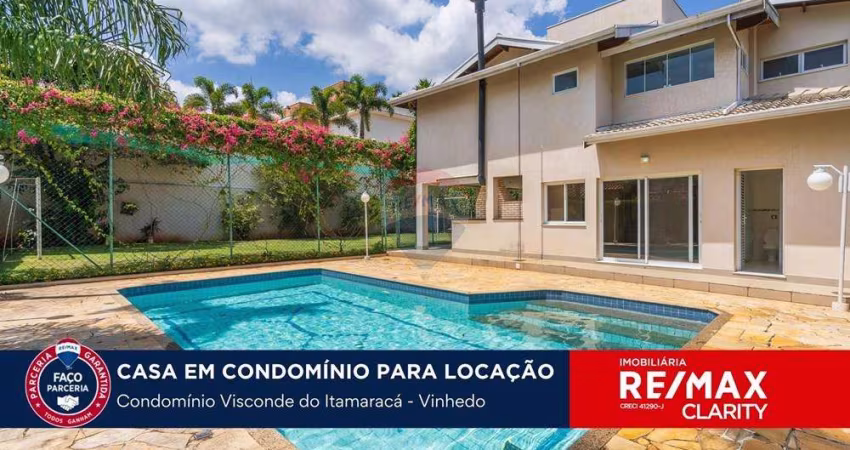 Linda casa para alugar em Valinhos no condomínio Village Visconde de Itamaracá.