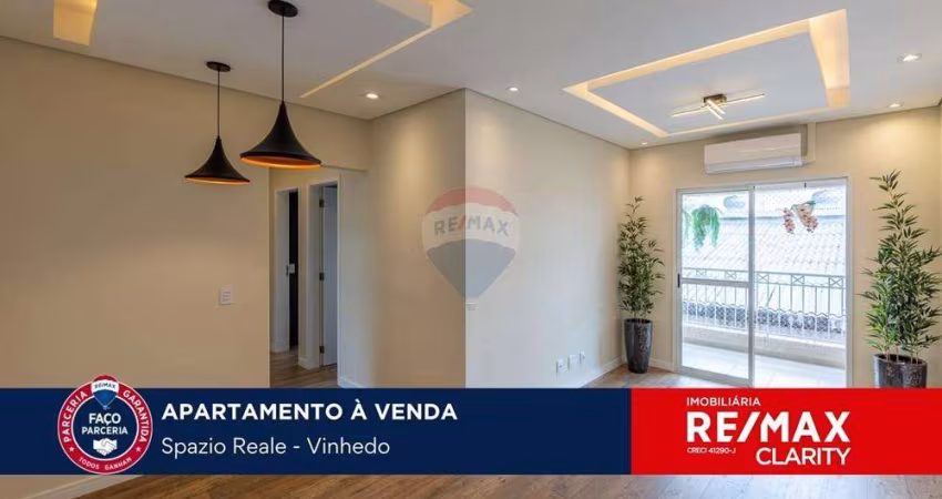 Vende-se apartamento com 3 dormitórios, 1 suíte, 2 vagas, ar condicionado - Spazio Reale - Vinhedo.