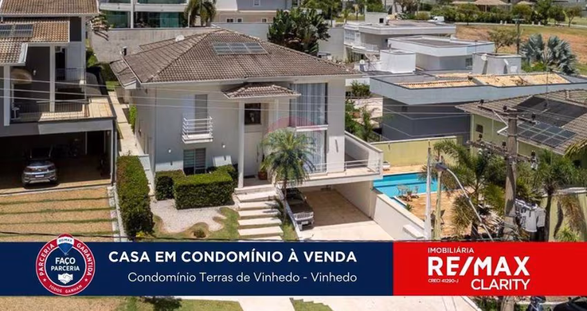Vende-se casa com 4 suítes,  480m²,  Terras de Vinhedo -Vinhedo - SP.