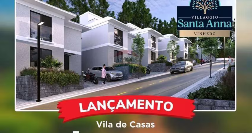 Lançamento - casa de condomínio a venda no villaggio santa anna - observatório, vinhedo/sp