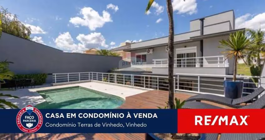 Casa com 4 suítes a venda no condomínio terras de vinhedo - vinhedo/sp
