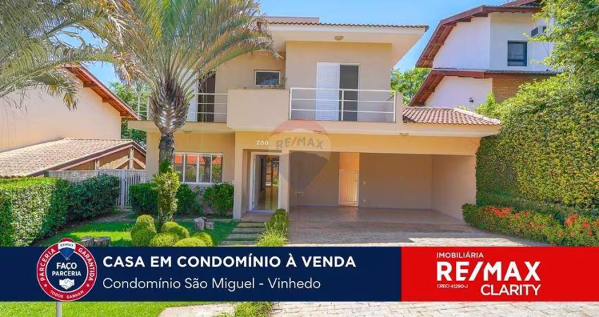 Casa à venda, 304m²,  Condomínio São Miguel - Pinheirinho, Vinhedo/SP. 3 suítes escritório.