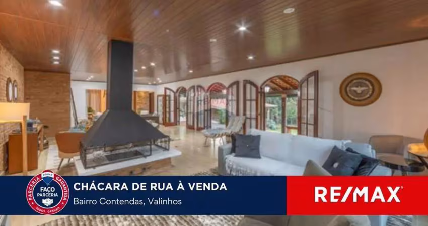 Chácara à venda, 668m², contendas - valinhos/sp. exuberante de 12.000 m².