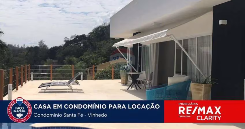 casa em condomínio mobiliada para locação em Vinhedo