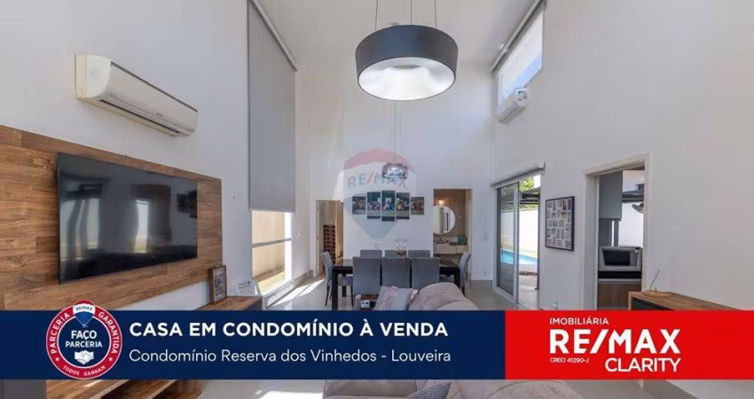 Casa Térrea com 3 suítes no Reserva dos Vinhedos em Louveira
