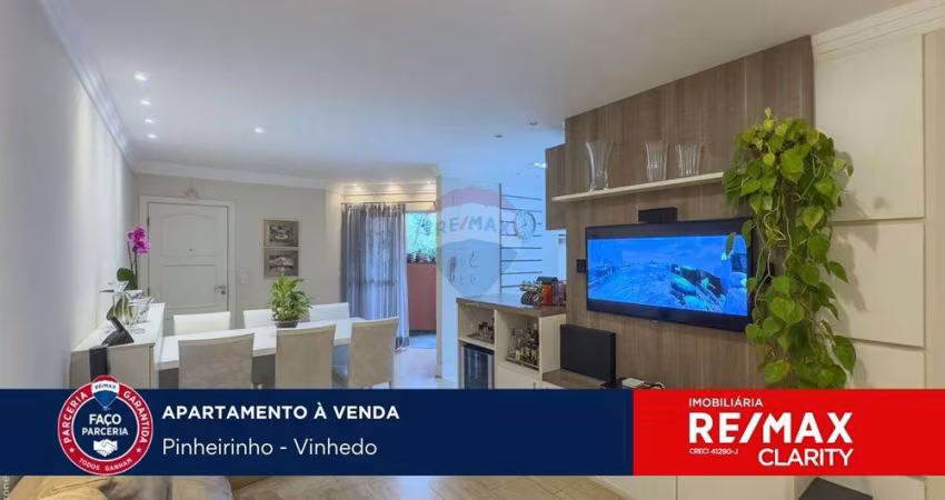 Apartamento a venda 3 quartos e 2 suítes no Portal de Vinhedo - Localização Privilegiada