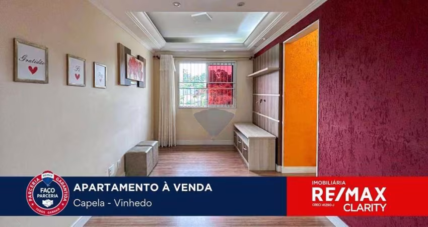 Apartamento a venda com 3 quartos sendo 1 suite em Vinhedo SP - Condomínio Sol Maior