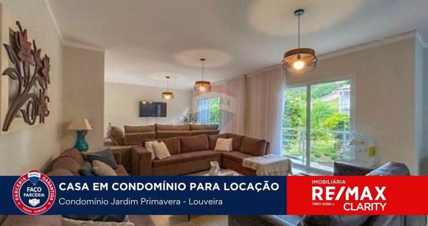 CASA EM CONDOMÍNIO FECHADO PARA LOCAÇÃO EM LOUVEIRA