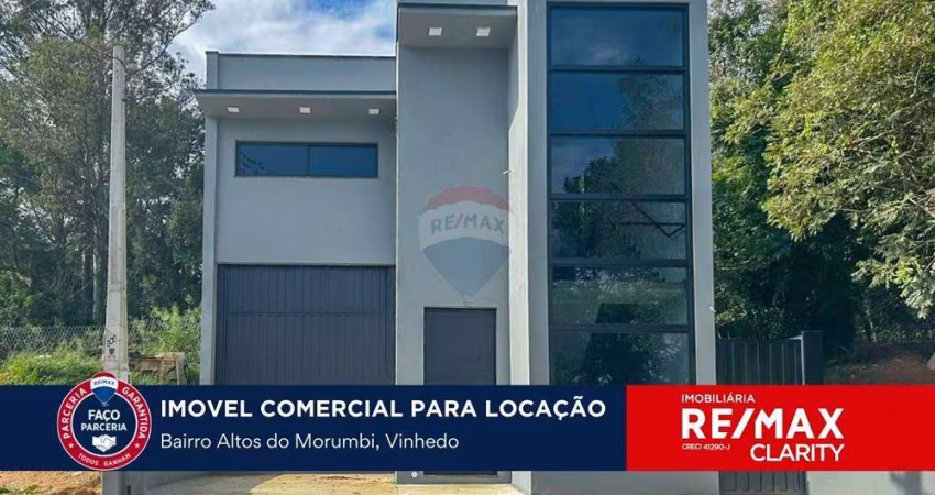Galpão Comercial Novo para Locação – 258m² – Alto das Figueiras, Vinhedo/SP