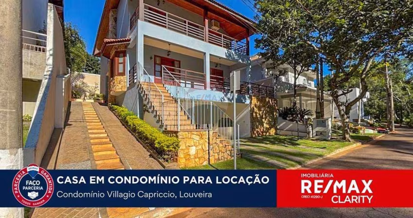 casa para locação em condomínio fechado em Louveira
