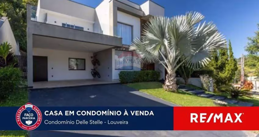 Casa com 4 quartos sendo 3 suítes, piscina e área gourmet e energia fotovoltáica no condomínio delle stelle em louveira - sp
