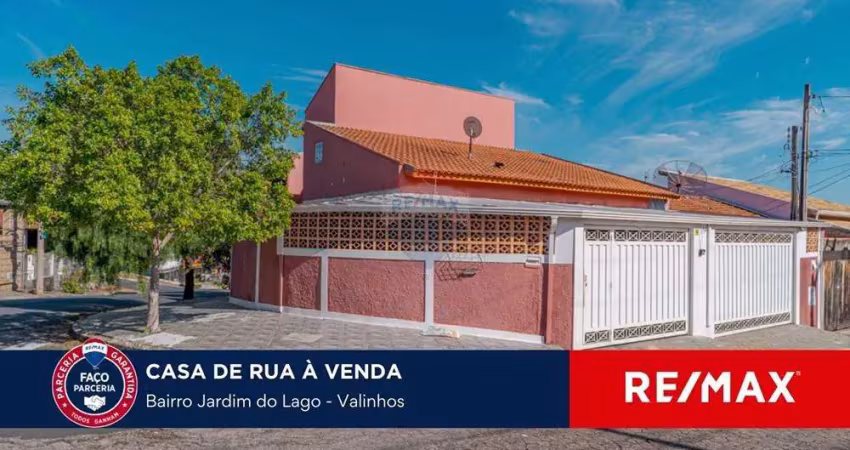 Casa térrea com 4 quartos sendo 3 suítes em valinhos sp a venda, r$ 629.999,00 jardim do lago em valinhos