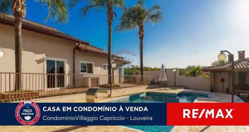 Casa à venda, 294 m, villagio capríccio-louveira , sp  com 4 quartos e 5 banheiros