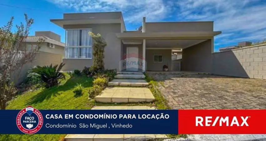 Casa com 3 suítes para locação no condomínio são miguel - vinhedo/sp