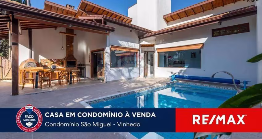 Casa térrea com 3 dormitórios para venda no condomínio são miguel - vinhedo/sp