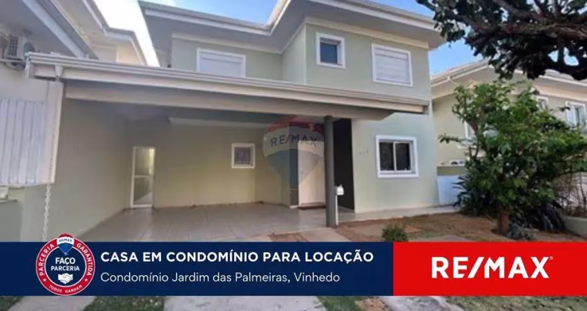 Casa para locação no condomínio jardim das palmeiras em vinhedo