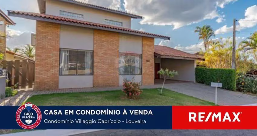 Vende-se casa térrea, com 3 quartos e piscina no villaggio capriccio em louveira.