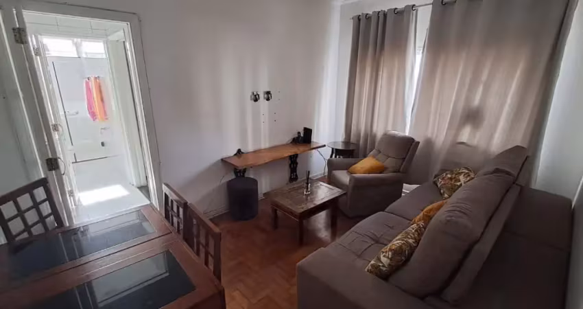 Apartamento mobiliado para venda 55m2, 01 dorm. itararé, são vicente - sp