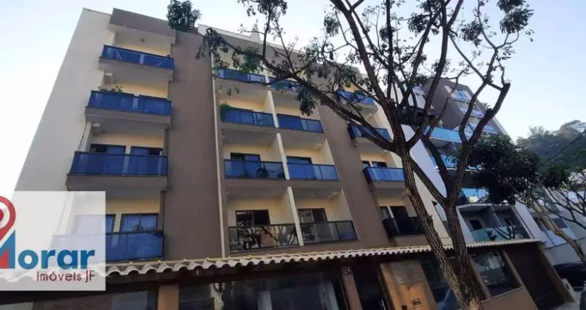 Cobertura com 2 quartos, na parte plana do bairro, para locação, por r$ 1.400,00 mensal - recanto da mata - juiz de fora/mg