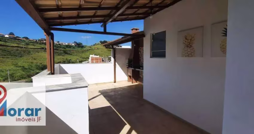 Cobertura com 3 quartos, sendo 1 suíte para alugar por r$ 1.750,00 mensal - recanto da mata - juiz de fora/mg