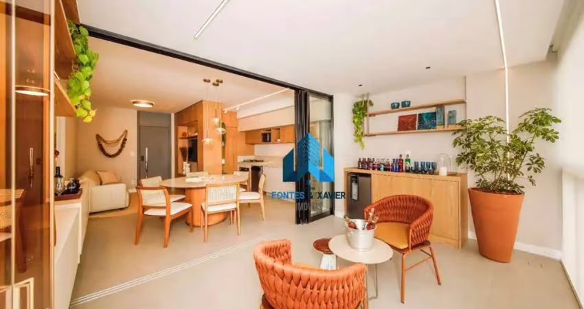 Lançamento na esquina das ruas tiradentes e benjamin constant,. apartamento com 3 quartos (suíte) e lazer na cobertura