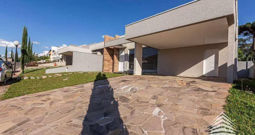Casa térrea a venda com 3 dormitórios suítes, 256 m² por r$ 3.700.000 - santa felicidade - curitiba/pr