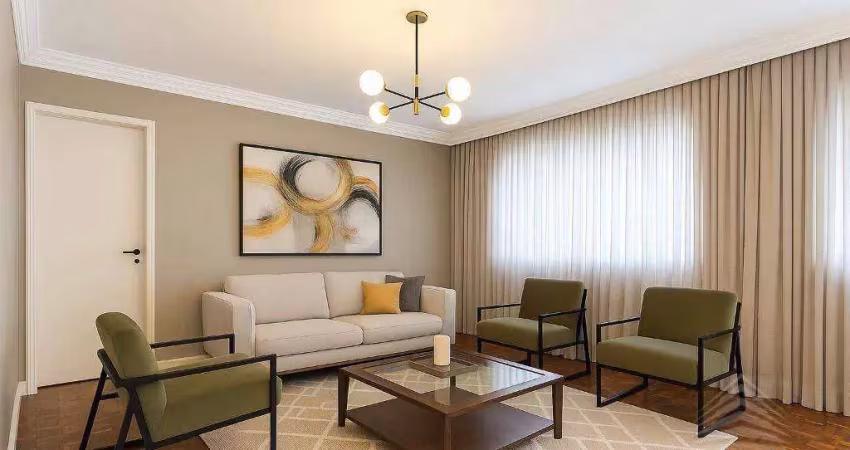 Apartamento com 3 dormitórios à venda, 143 m² por r$ 793.000,00 - agua verde - curitiba/pr