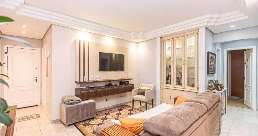 Apartamento com 3 dormitórios sendo uma suíte à venda, 123,37m² por r$ 635.000 - novo mundo - curitiba/pr