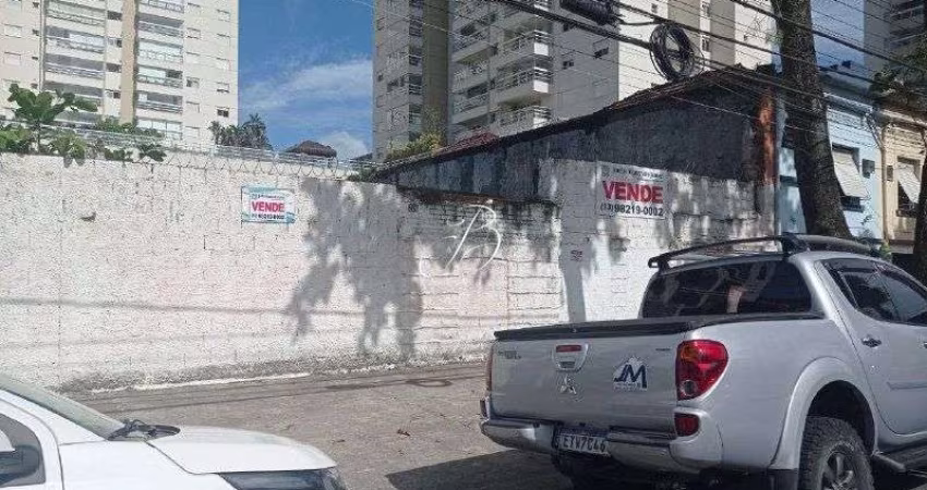 Terreno para locação em Santos na Vila Mathias