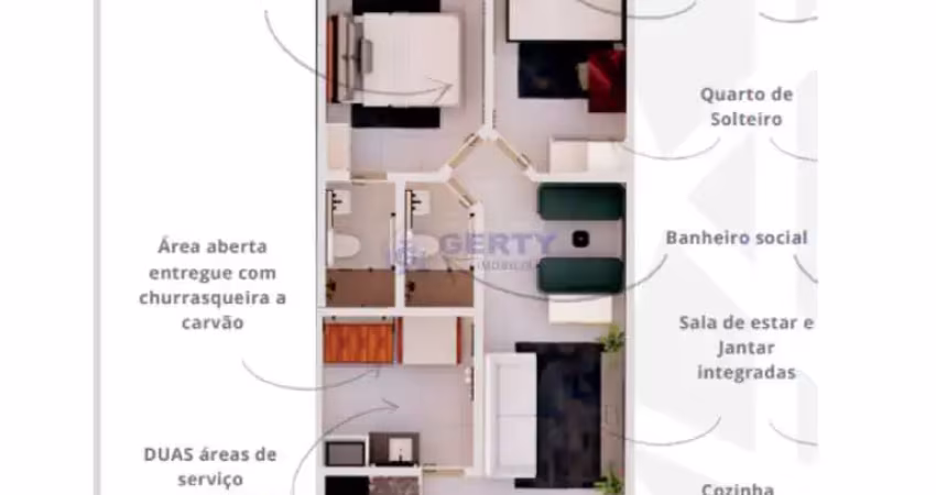 APARTAMENTO TÉRREO RESIDENCIAL PARA VENDA - 63,63 M²!! CAMPESTRE, SANTO ANDRÉ